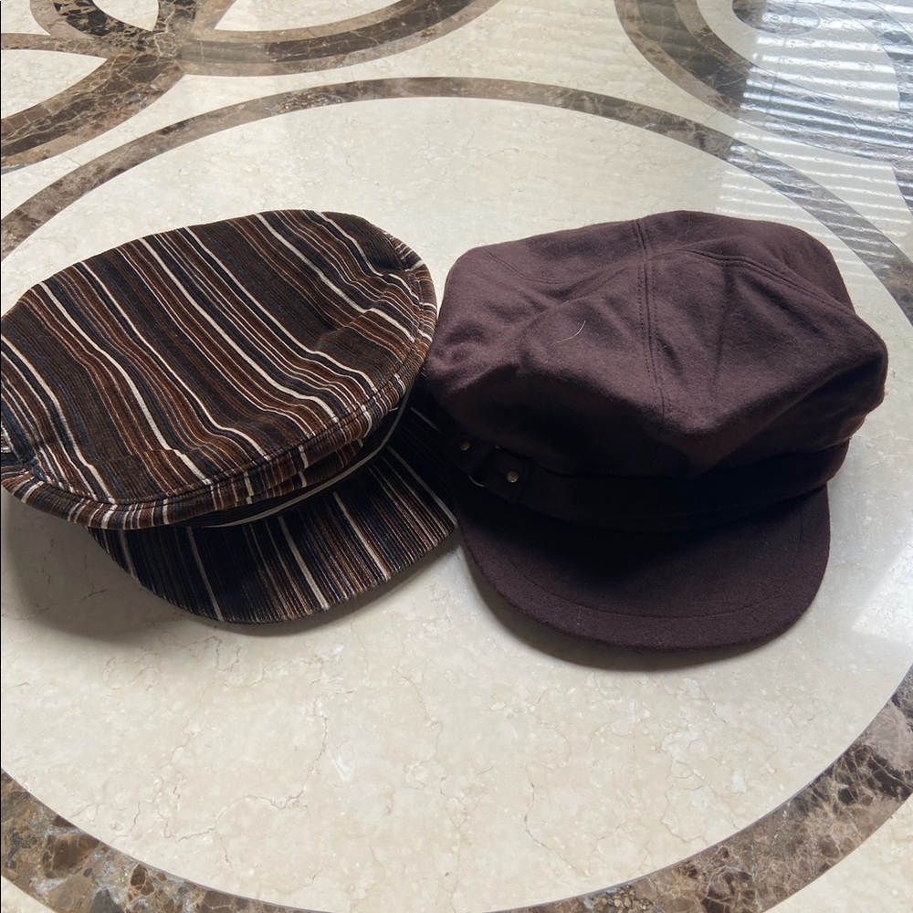 A pair of flat caps Nine West one with tags and Charter Club one NWOT